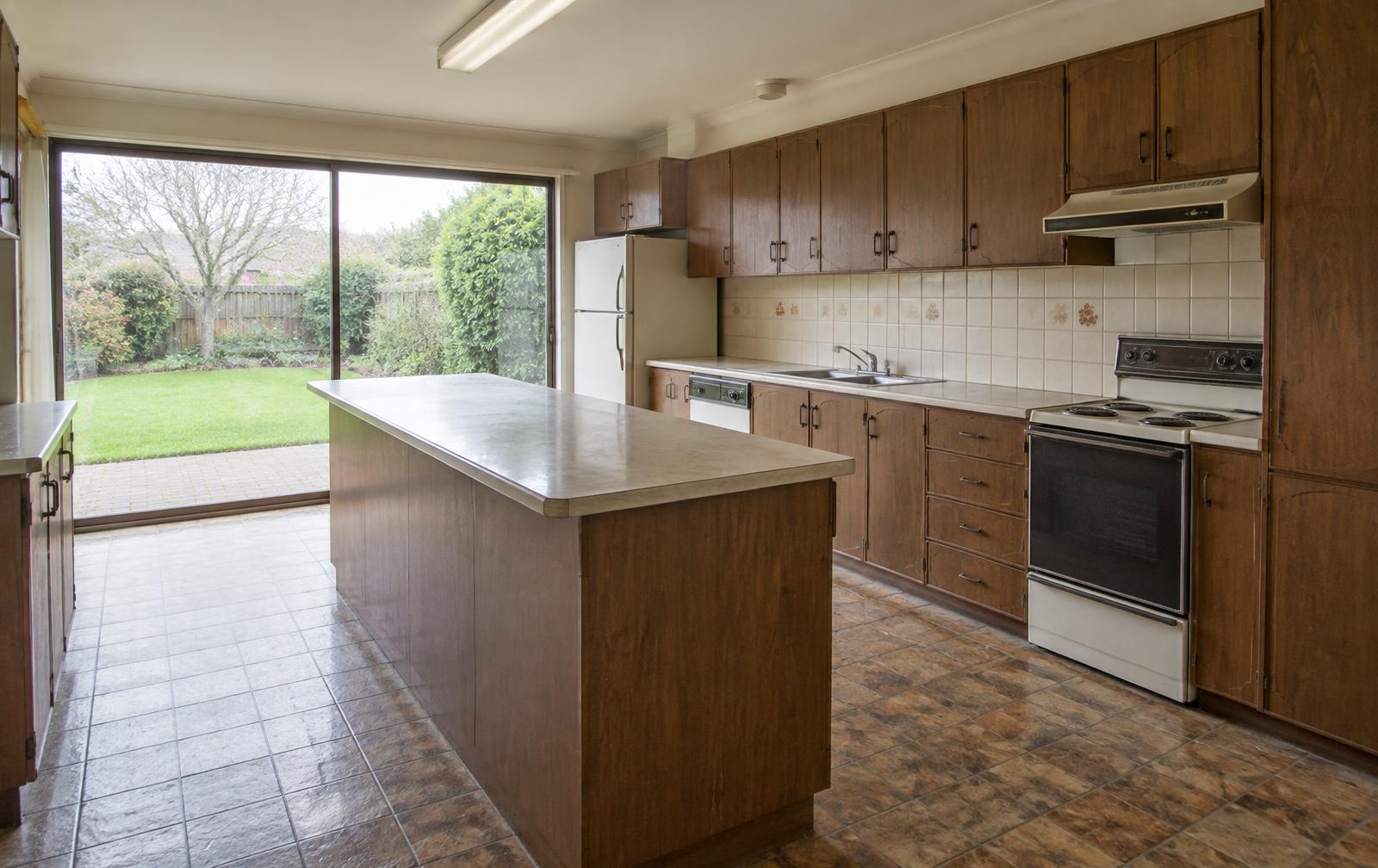 Same illustrative kitchen before conceptual renovation