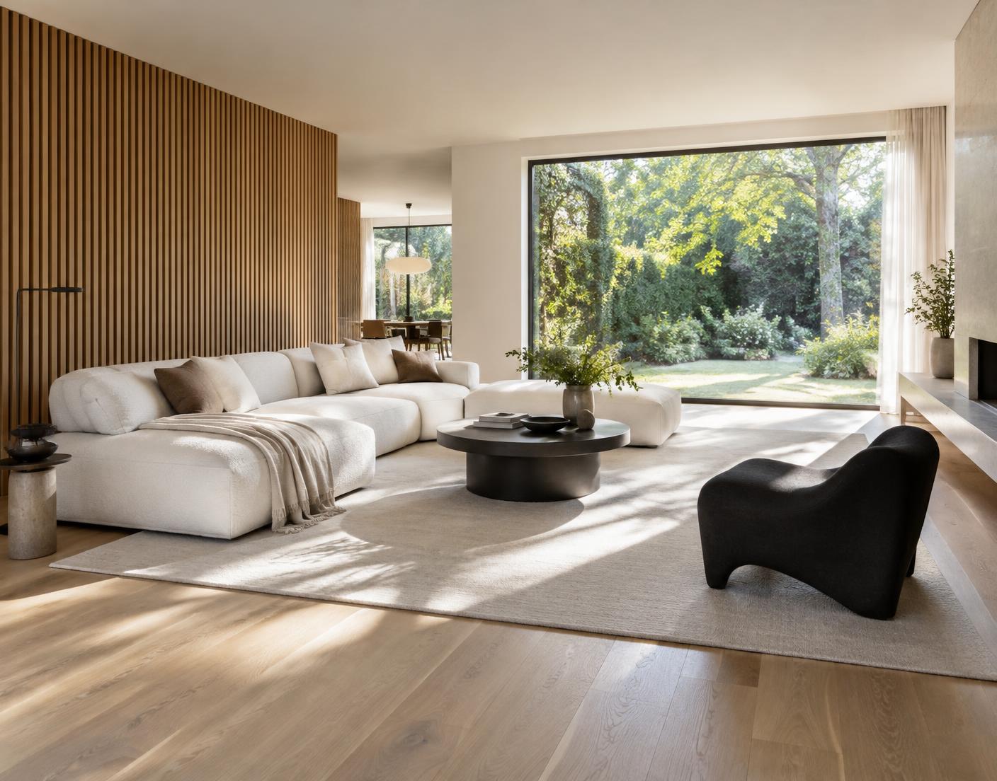 Illustrative contemporary living space